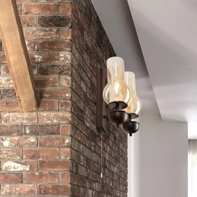 Brilagi - LED Applique COTTAGE 2xE14/40W/230V faggio/marrone