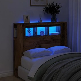 Testiera Led Legno Antico 120x18,5x103,5 Cm Legno Multistrato /