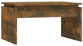 Tavolino da Salotto Rovere Fumo 68x50x38 cm Legno Multistrato