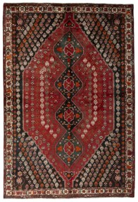 Shiraz Tappeto 170x260 Rosso (Iran) Annodato A Mano