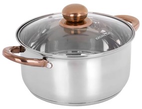 Casseruola 22 cm acciaio inox Meravigliosa con coperchio