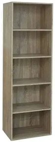 Libreria Componibile Multifunzionale in MDF e Frassino, Vari Formati e Colori, 40 x 29 x 132H / Rovere Nordico