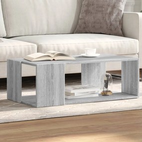 Tavolino Salotto Grigio Sonoma 89,5x48x30 Cm Legno Multistrato /
