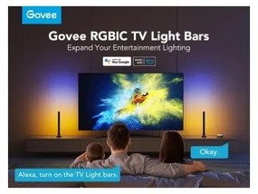 Govee - Pannello LED SMART RGBIC 38 cm per TV 43-75" - 2 pezzi Wi-Fi