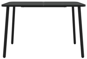 Tavolo da Giardino Antracite 110x80x71 cm Acciaio
