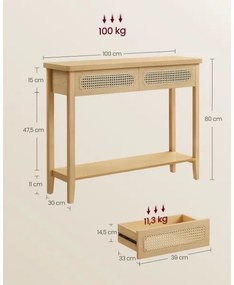 Tavolino d'appoggio FALKO marrone