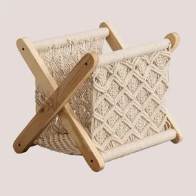 Portariviste in Macrame Krifrek Beige Crema - Sklum