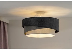 Duolla - Lampadario a plafone KOBO 1xE27/15W/230V diametro 45 cm grigio/bianco