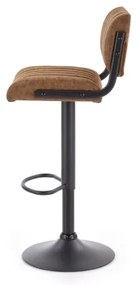 Sgabello 109x46 cm nero/marrone