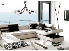 Jupiter 1640 - Lampadario a sospensione LUCE 5xE27/60W/230V nero