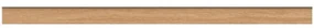 Piastrella battiscopa Courchevel in gres porcellanato marrone scuro L 120 x H 6.5 cm x Sp 9 mm opaco