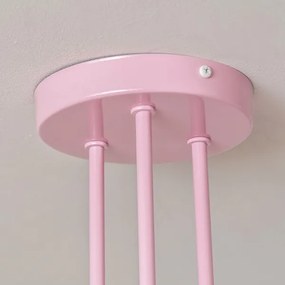 Plafoniera OXFORD 3xE27/15W/230V rosa