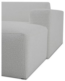 Modulo divano in bouclé bianco (angolo destro) Roxy - Scandic