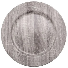 Sotto Piatto Versa Grigio Bambù polipropilene (33 x 33 cm)