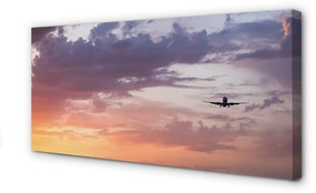 Quadro su tela Clouds Heaven Light Aircraft 100x50 cm