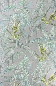 Matthew Williamson Carta da parati Sunbird - Silver/ Lemon/ Jade