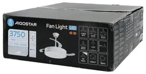 Aigostar - Ventilatore da soffitto dimmerabile a LED LED/36W/230V 2700-6500K + +TC bianco