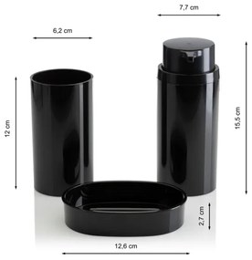 Set da bagno CARMEN 5 pz nero