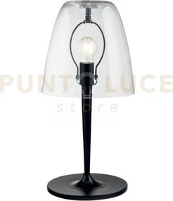 Lume ares trasparente 1 luce attacco e27 28x56cm  in vetro soffiato