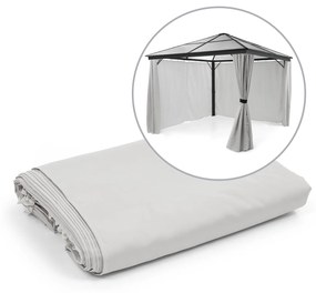 blumfeldt Pantheon Solid Sky, Pareti laterali per gazebo, 3x3, 4 pz., 140g/m²