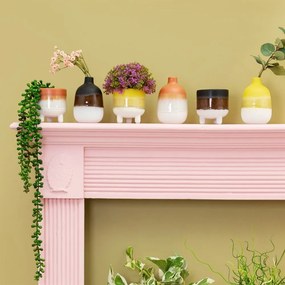 Vaso da fiori giallo e bianco Bohemian Home , ø 7,5 cm Mojave - Sass &amp; Belle