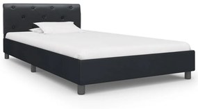 Giroletto nero in similpelle 100x200 cm