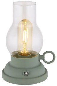 Globo 58016B - Lampada da tavolo LED dimmerabile PETRO LED/1W/3,7V 1200mAh verde
