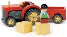 Tender Leaf - Trattore in legno con cavallo