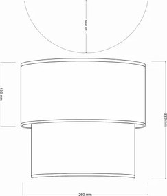 BRILAGI - Lampada da parete LED BOHO ECO 1xE27/10W/230V beige