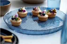 Piatto da portata in vetro blu ø 30 cm Kusintha - Bitz