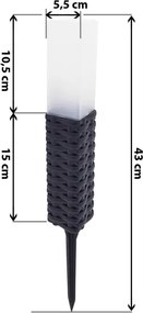 Lampada solare LED RABBIA LED/1,2V 300 mAh IP44