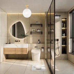 Argon 8505 - Plafoniera PALOMA 1xE27/15W/230V oro/bianco