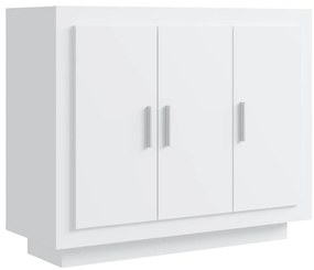 Credenza bianca 92x35x75 cm in legno multistrato