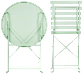 Set da balcone acciaio menta FIORI Beliani