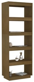 Libreria/divisorio marrone miele 60x35x167 cm in legno di pino