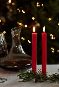 Candele a LED in set con alimentazione a batteria 2 pz (altezza totale 22 cm) Sille – Sirius