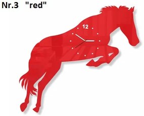 Orologio da parete da soggiorno Cavallo Rosso