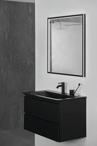 Lavabo nero opaco in ceramica 84x46 cm Silk Black - Ideal Standard
