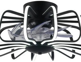 Ventilatore da soffitto Grecale trasparente, D. 50 cm INTEC