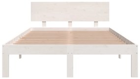 Giroletto Bianco in Legno Massello 120x190 cm Small Double