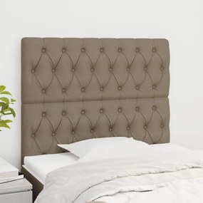 Testiera 2 Pz Tortora 100 X 7 X 78/88 Cm İn Tessuto /
