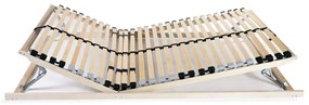 Reti a doghe 2 pz 7 zone con 28 doghe in legno 70x200 cm