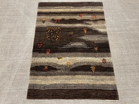 Gabbeh Tappeto persiano 100x150 Grigio (Iran) Annodato A Mano