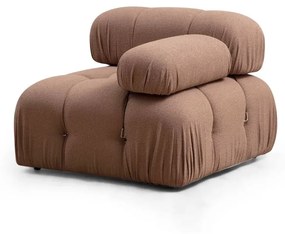 Modulo divano in bouclé marrone (angolo destro) Bubble - Artie