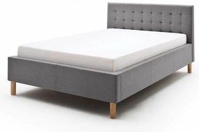 Letto singolo imbottito grigio chiaro rete non inclusa 120x200 cm Malin – Meise Möbel