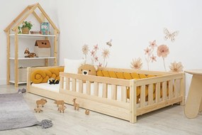 Letto basso per bambini Montessori Meadow - naturale - 180x80 cm