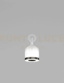 Medea sospensione 1 bianco sfumato acciaio satinato l2204 led 2700...