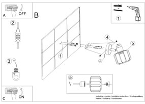 Sollux SL.1111 - Lampada da parete BELUCI 1xE14/40W/230V bianco