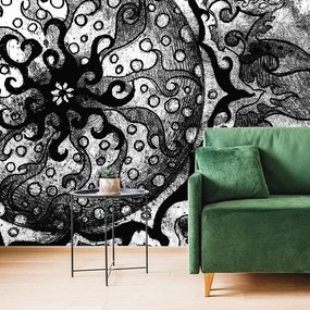 Carta da parati – Mandala in bianco e nero
