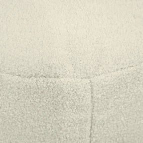 Puof a sacco color crema con rivestimento in bouclé Mini – SLOWDOWN